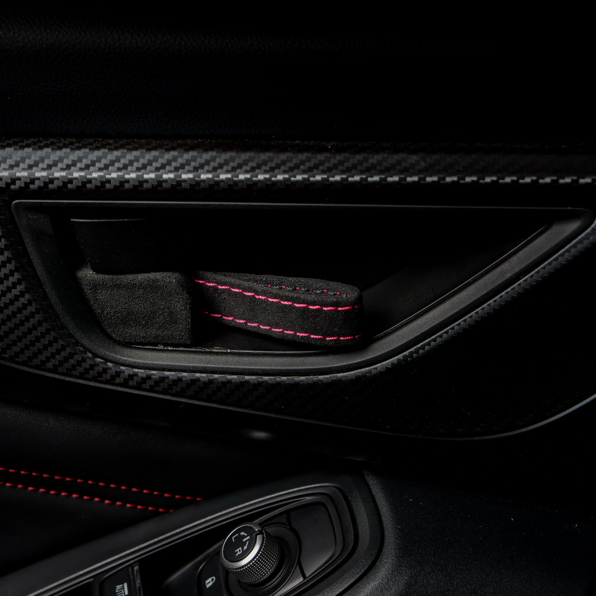 Billetworkz Alcantara Door Pull Strap Kit - Fits Subaru WRX/BRZ