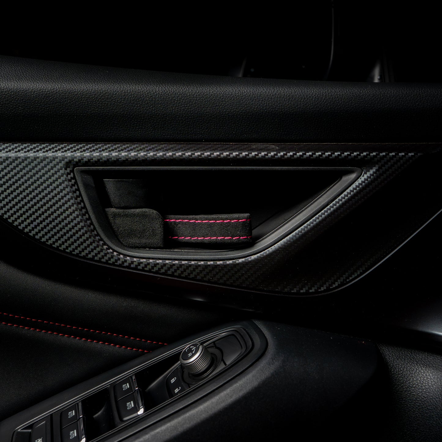 Billetworkz Alcantara Door Pull Strap Kit - Fits Subaru WRX/STI, BRZ, GR86, Crosstrek & More (2022+)