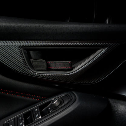 Billetworkz Alcantara Door Pull Strap Kit - Fits Subaru WRX/STI, BRZ, GR86, Crosstrek & More (2022+)