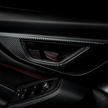 Billetworkz Alcantara Door Pull Strap Kit - Fits Subaru WRX/STI, BRZ, GR86, Crosstrek & More (2022+)