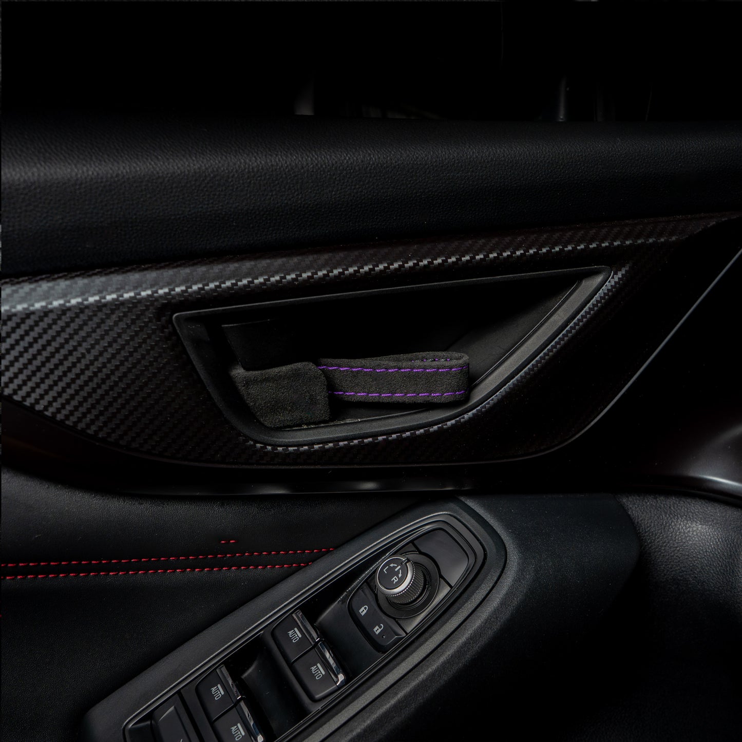 Billetworkz Alcantara Door Pull Strap Kit - Fits Subaru WRX/BRZ/GR86/Ascent (2022+), Crosstrek (2018+) & More