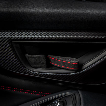 Billetworkz Alcantara Door Pull Strap Kit - Fits Subaru WRX/STI, BRZ, GR86, Crosstrek & More (2022+)