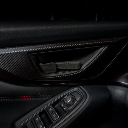 Billetworkz Alcantara Door Pull Strap Kit - Fits Subaru WRX/BRZ/GR86/Ascent (2022+), Crosstrek (2018+) & More
