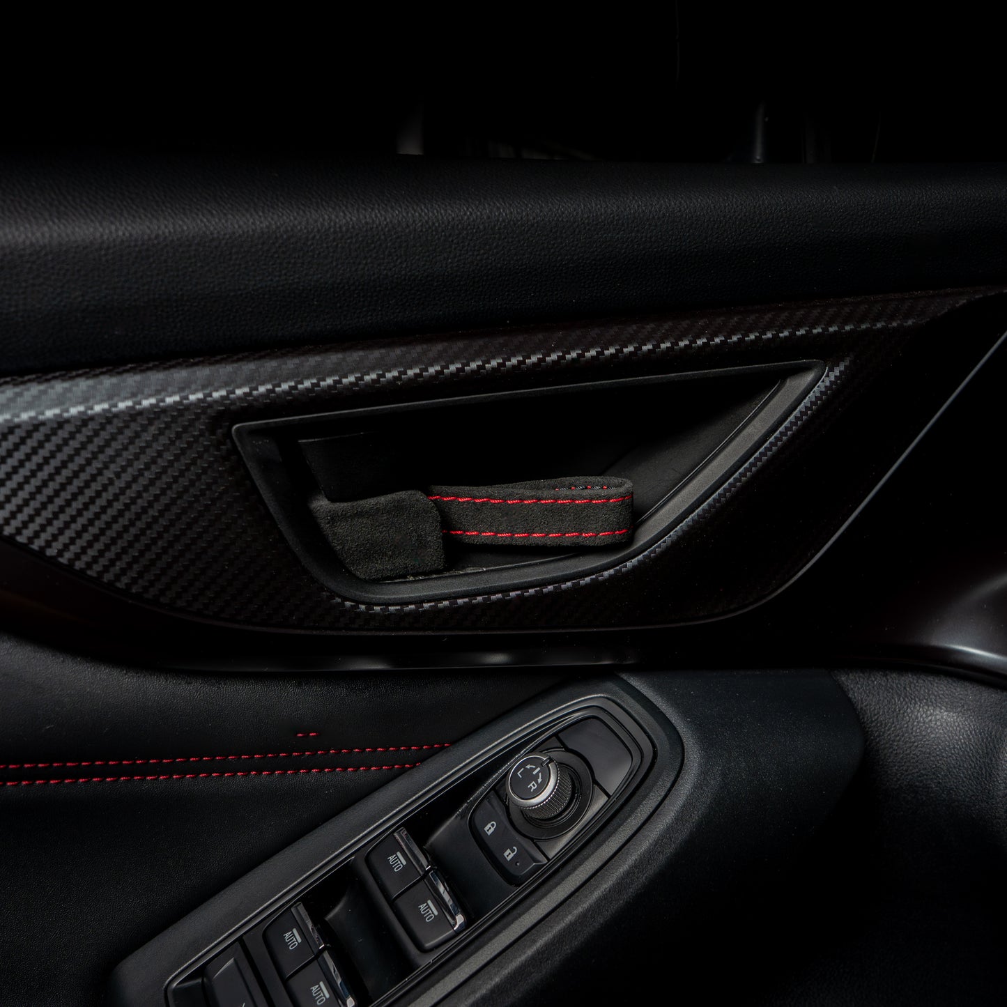 Billetworkz Alcantara Door Pull Strap Kit - Fits Subaru WRX/STI, BRZ, GR86, Crosstrek & More (2022+)