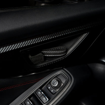 Billetworkz Alcantara Door Pull Strap Kit - Fits Subaru WRX/STI, BRZ, GR86, Crosstrek & More (2022+)