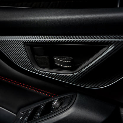 Billetworkz Alcantara Door Pull Strap Kit - Fits Subaru WRX/STI, BRZ, GR86, Crosstrek & More (2022+)