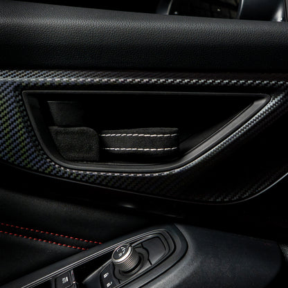 Billetworkz Alcantara Door Pull Strap Kit - Fits Subaru WRX/STI, BRZ, GR86, Crosstrek & More (2022+)