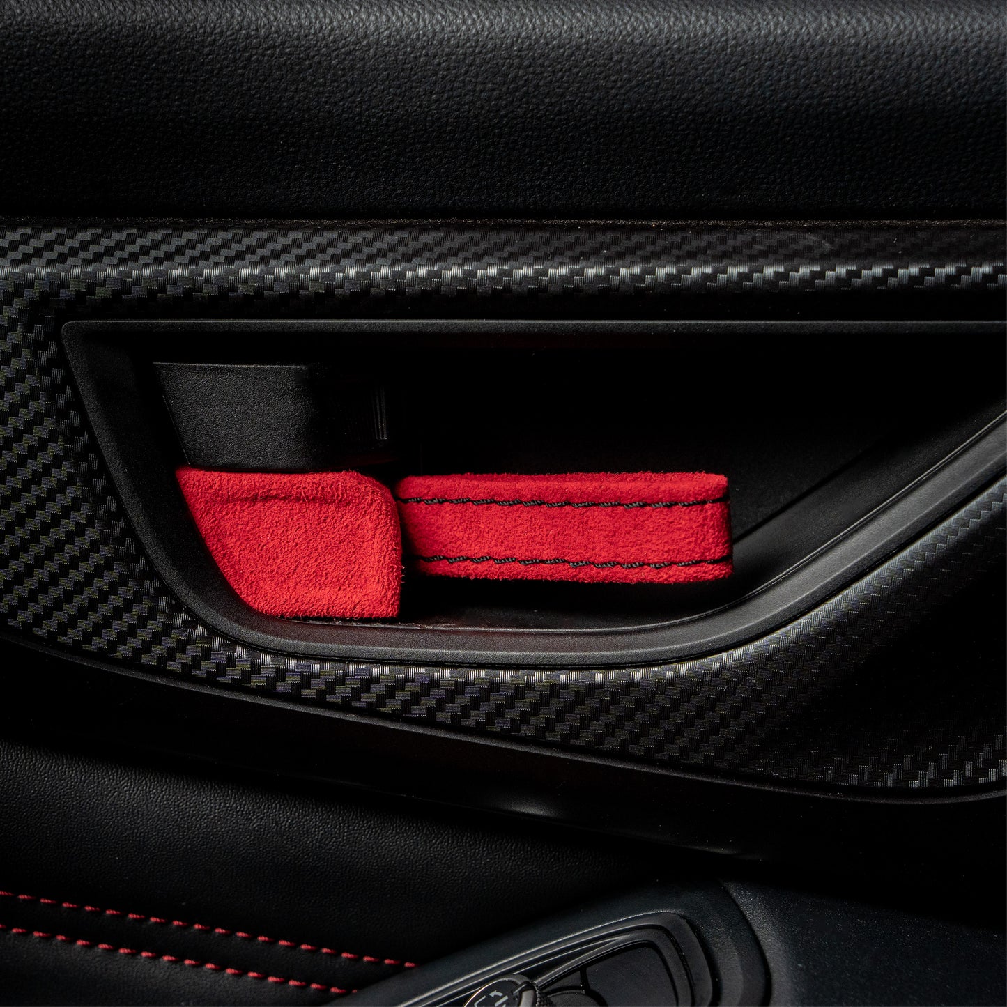 Billetworkz Alcantara Door Pull Strap Kit - Fits Subaru WRX/STI, BRZ, GR86, Crosstrek & More (2022+)