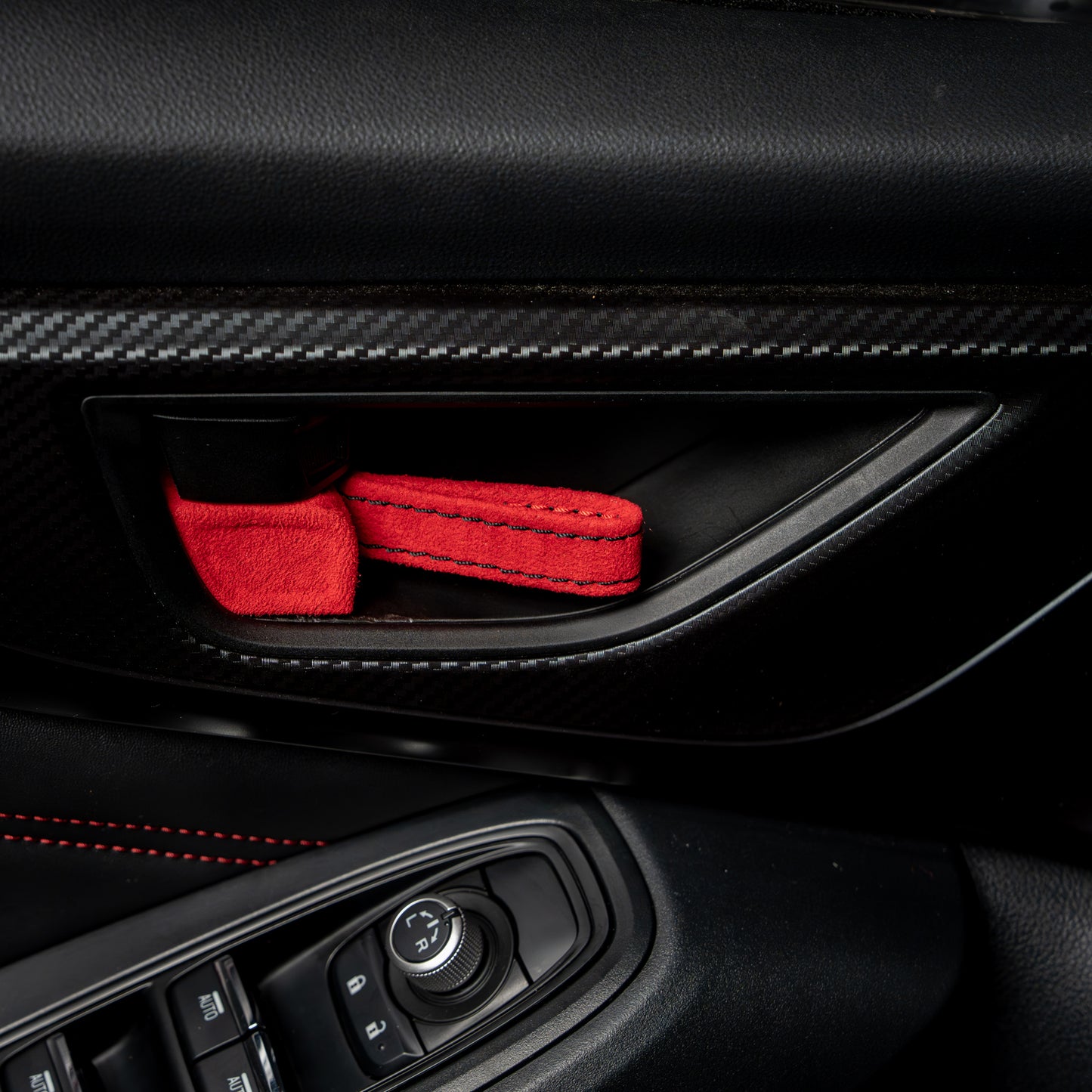 Billetworkz Alcantara Door Pull Strap Kit - Fits Subaru WRX/STI, BRZ, GR86, Crosstrek & More (2022+)