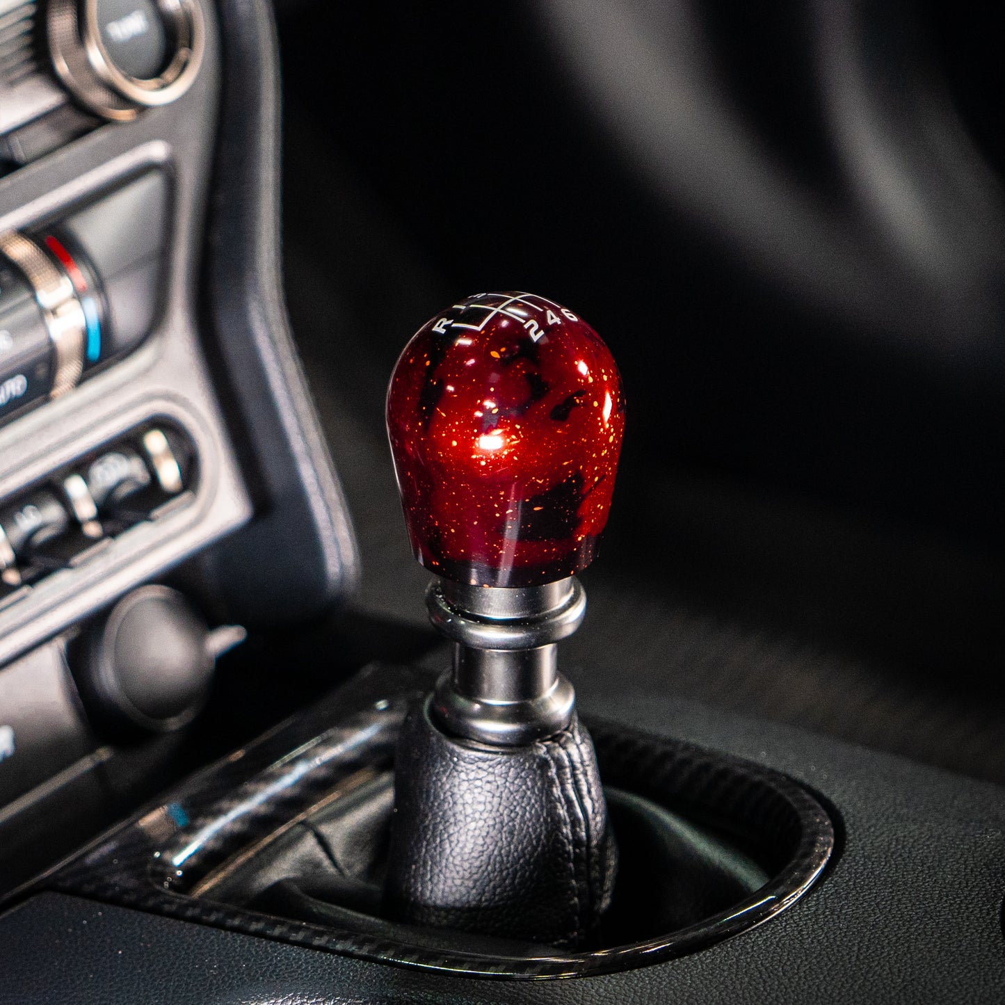 Billetworkz Cosmic Space Shift Knob - Velocity Engraving - Ford Mustang GT350/GT350R (2015-2020)