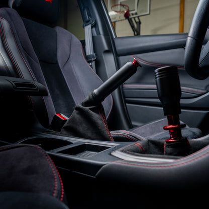 Billetworkz Alcantara Kit (Pro): Shift Boot, E-Brake Boot Kit and Door Pull Straps (1 Set) – Subaru WRX 2022+