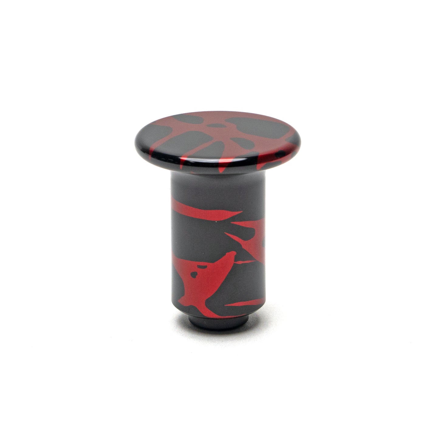"B" Stock Subaru E-Brake Button – Black with Red Splash