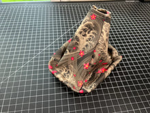 Black Japanese Waves with Cherry Blossom Shift Boot by Stitch Boots