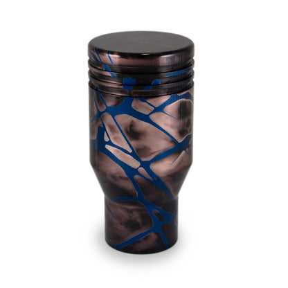 Billetworkz Automatic Shifter - Black Smoke w/ Blue Splash - Ford Mustang Auto (2015-2025)