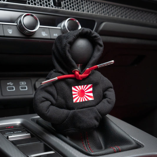 Shift Knob Hoodie - Rising Sun Flag