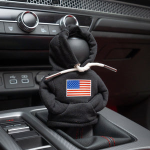 Shift Knob Hoodie - USA Flags