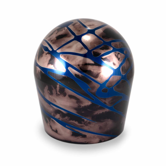 Billetworkz Shift Knob - Black Smoke w/ Blue Splash - Chevy Cruze (2011-2016)