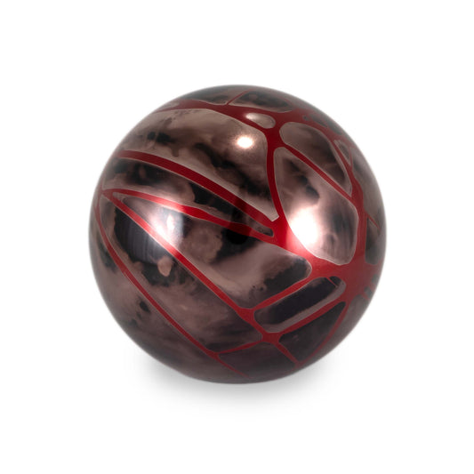 Billetworkz Shift Knob - Black Smoke w/ Red Splash
