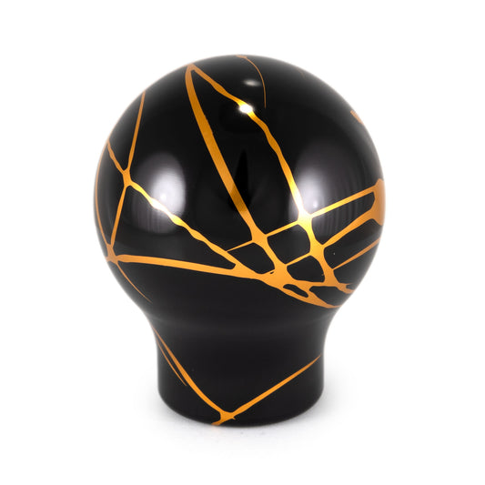 Billetworkz Shift Knob - Black w/ Gold Splash - Subaru WRX 6-Speed 2015-2025