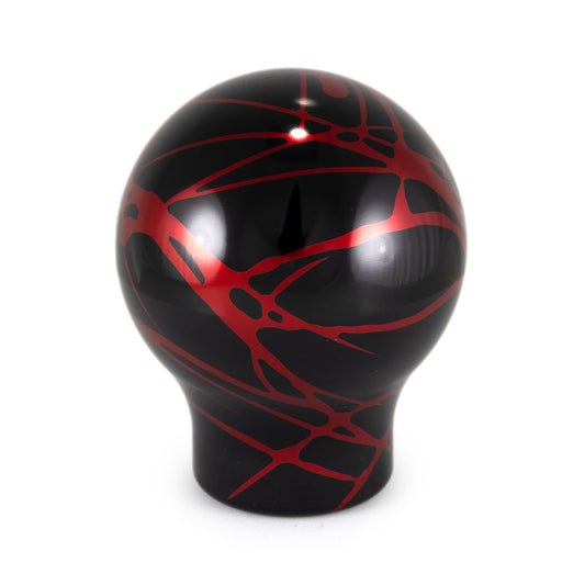 Billetworkz Shift Knob - Black w/ Red Splash