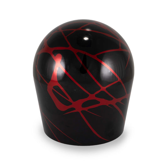 Billetworkz Shift Knob - Black w / Red Splash - Fits Ford Bronco 6-Speed (2021+)