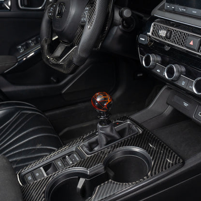 Billetworkz Automatic Shifter - Black w/Fire Splash - Honda Civic (2012–2026)