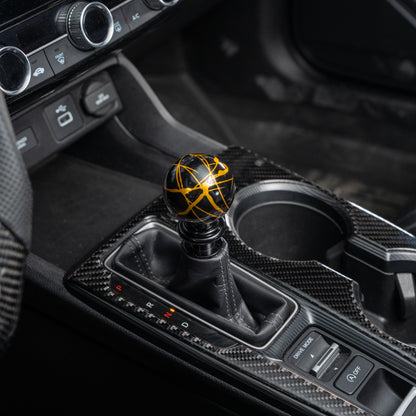 Billetworkz Automatic Shifter - Black w/Gold Splash - Honda Civic (2012–2026)