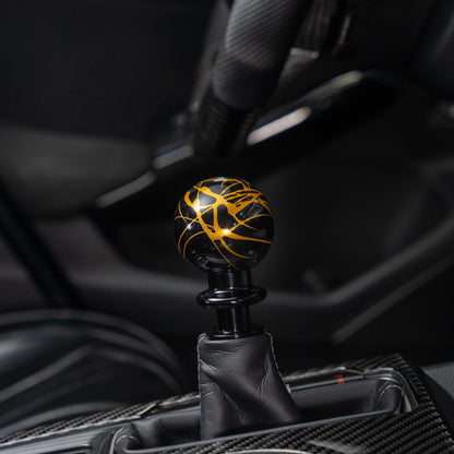 Billetworkz Automatic Shifter - Black w/Gold Splash - Honda Civic (2012–2026)