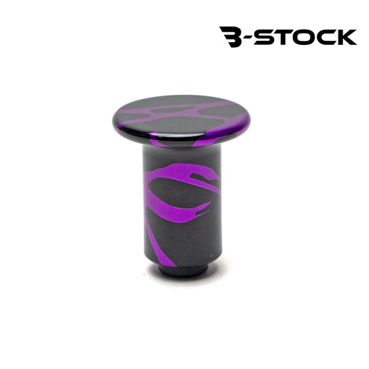 "B" Stock Subaru E-Brake Button – Black with Purple Splash