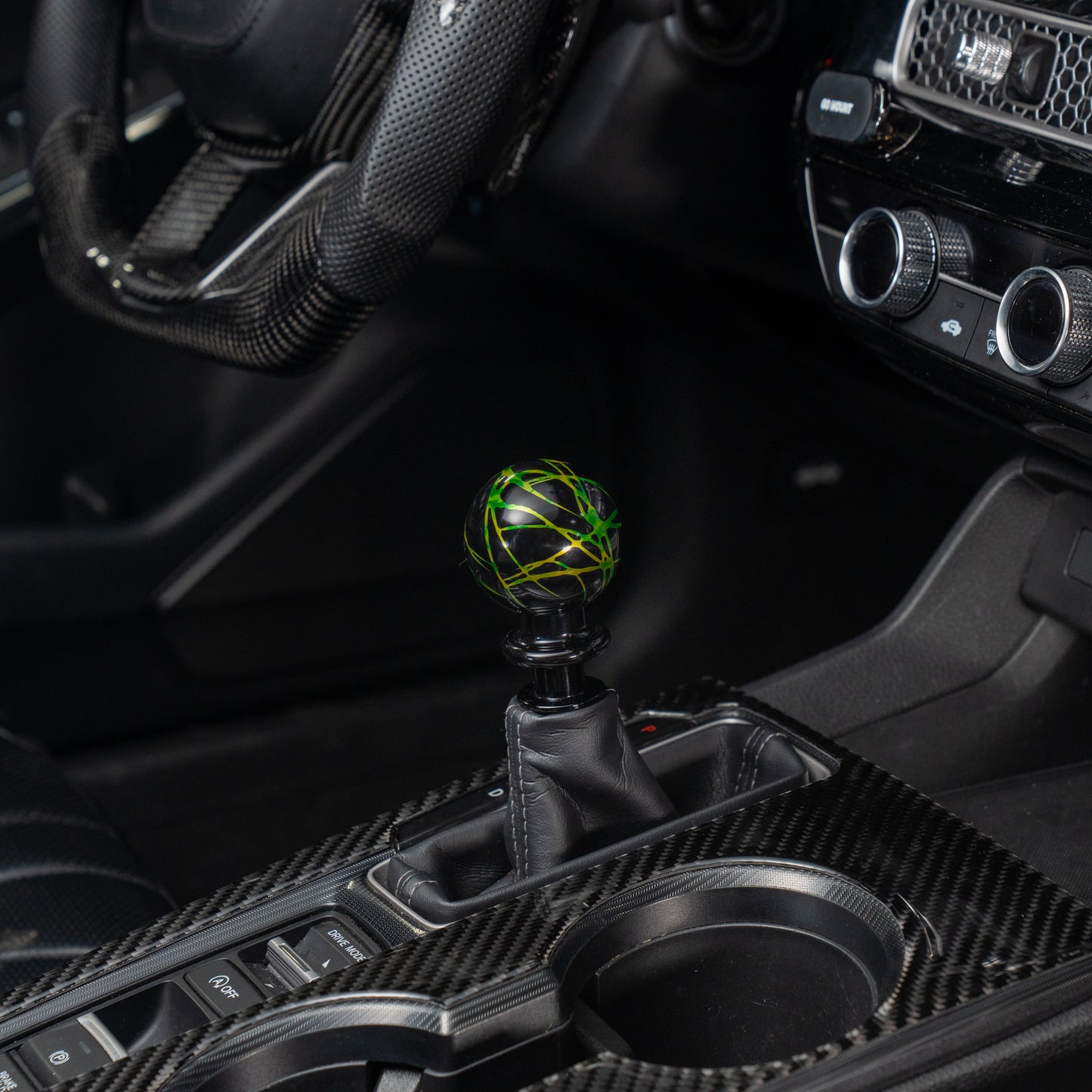 Billetworkz Automatic Shifter - Black w/Toxic Splash - Honda Civic (2012–2026)