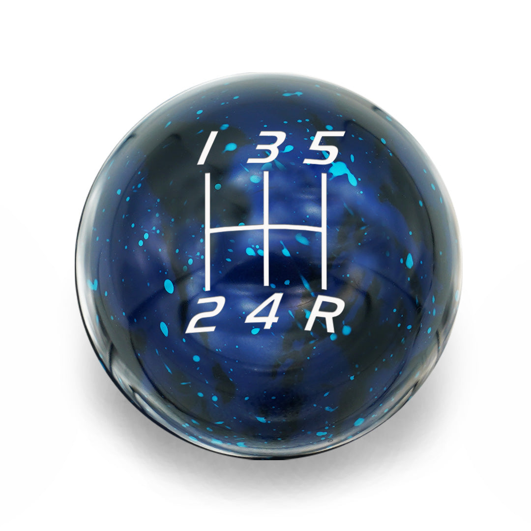 Billetworkz Cosmic Space Shift Knob - 5 Speed Velocity Engraving for Subaru