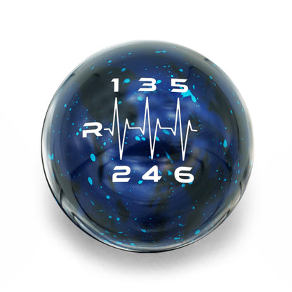 Billetworkz Cosmic Space Shift Knob - 6-Speed Heartbeat Engraving for Toyota GR Corolla / Corolla Hatch