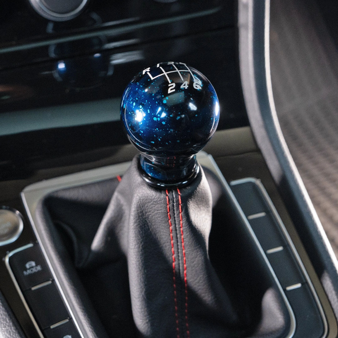 Billetworkz Cosmic Space Shift Knob - 6 Speed Velocity Engraving for Volkswagen