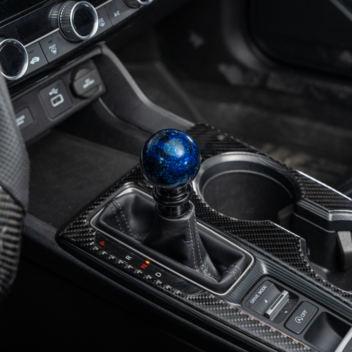 Billetworkz Automatic Shifter - Blue Cosmic Space - Honda Civic (2012–2026)