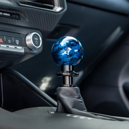 Billetworkz Automatic Shifter - Blue Cosmic Space - Ford Mustang (2015-2025)
