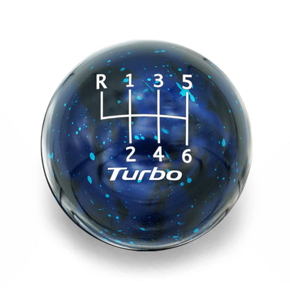 Billetworkz Cosmic Space Shift Knob - 6-Speed Standard with Turbo Engraving for Veloster / Elantra 6-Speed (2019+)