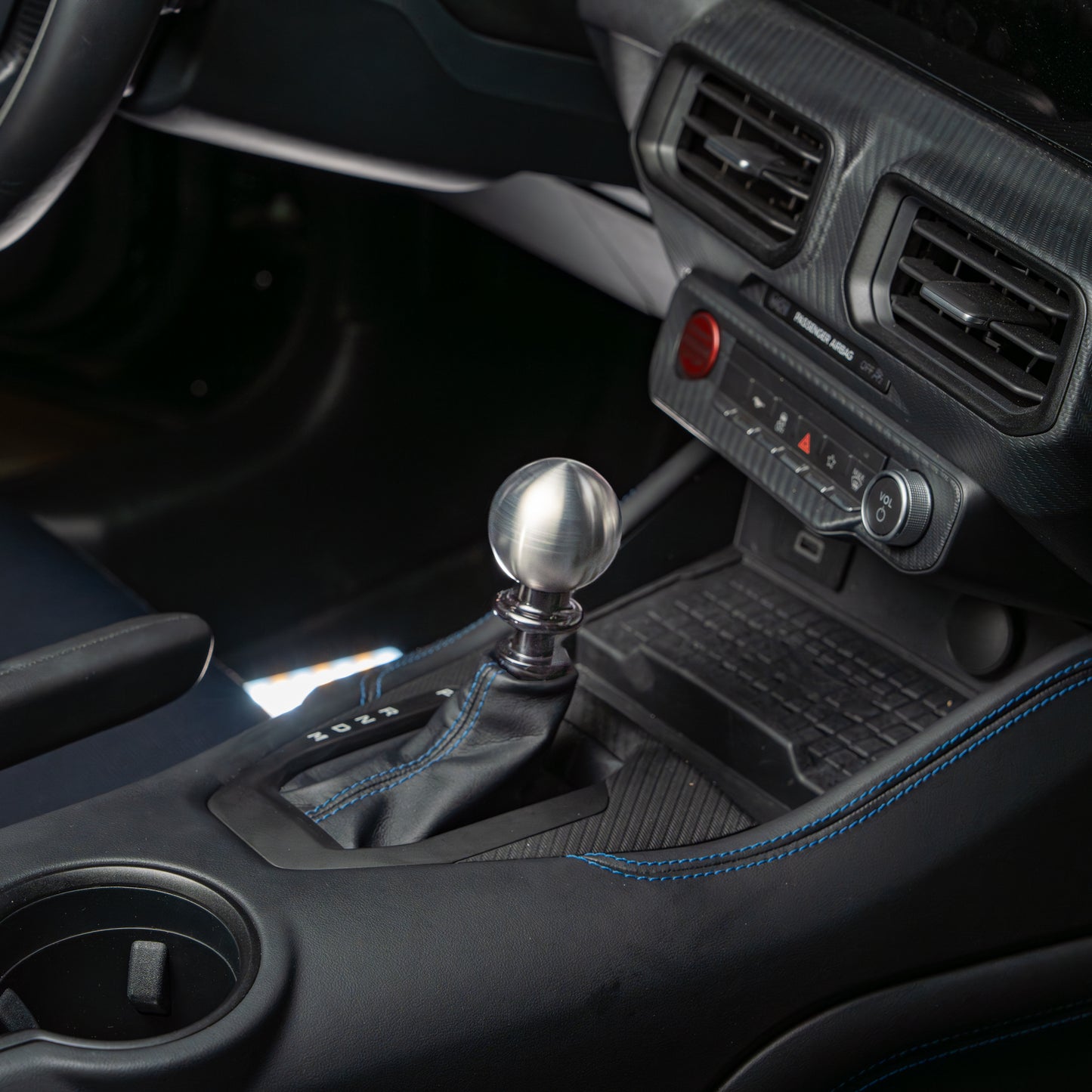 Billetworkz Titanium Brushed Automatic Shifter - Ford Mustang (2015-2025)