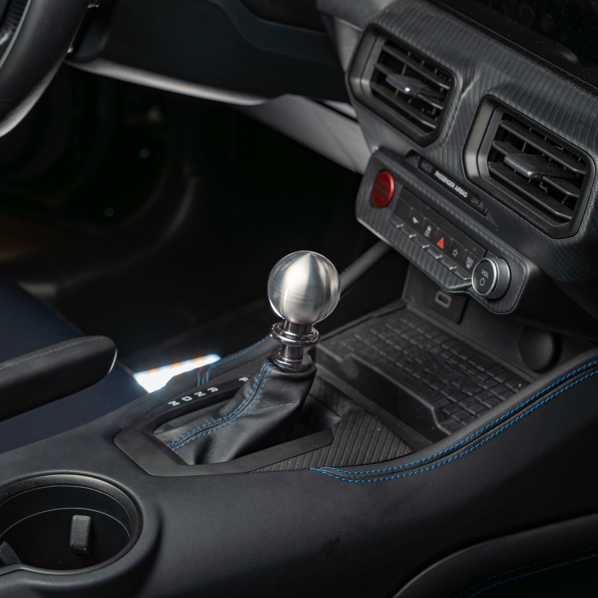 Billetworkz Titanium Brushed Automatic Shifter - Ford Mustang (2015-2025)