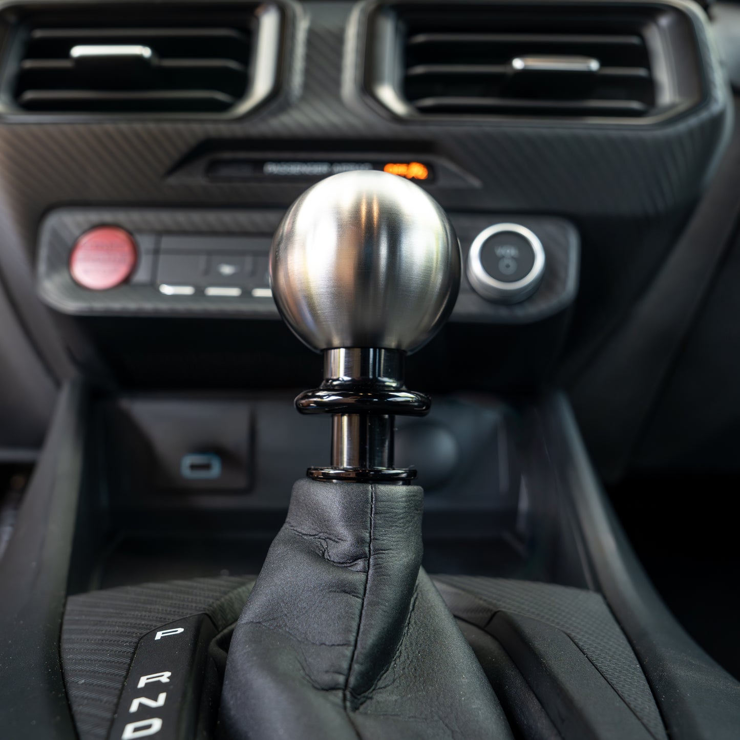 Billetworkz Titanium Brushed Automatic Shifter - Ford Mustang (2015-2025)