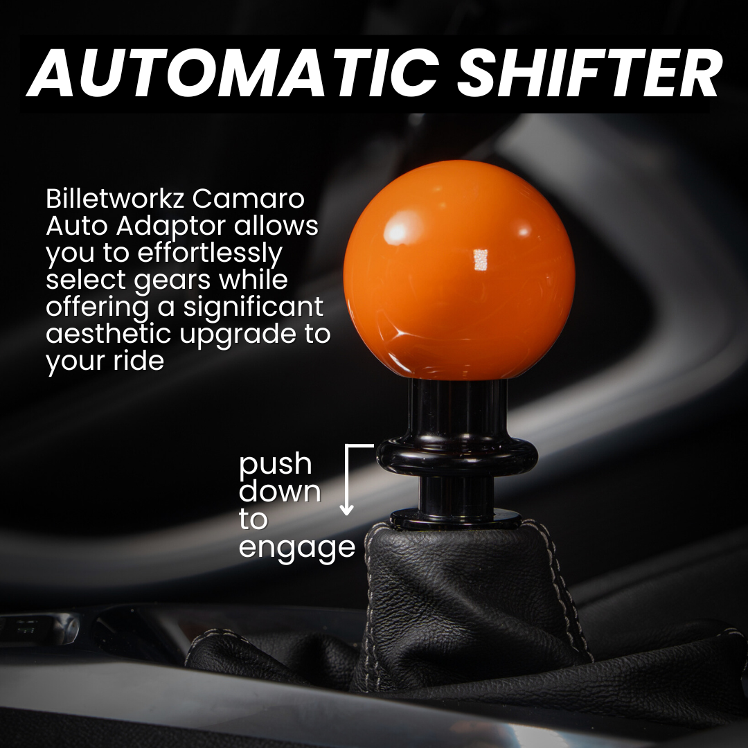 gear shifter adapter Billetworkz Automatic Shift Knob Adapter for Chevrolet Camaro (2016-2024)
