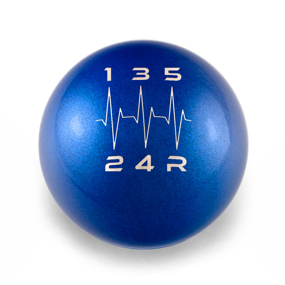 Billetworkz Weighted Shift Knob -  5-Speed Heartbeat Engraving for Subaru