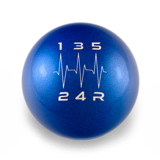 Billetworkz Weighted Shift Knob - 5-Speed Heartbeat Engraving - Mazda