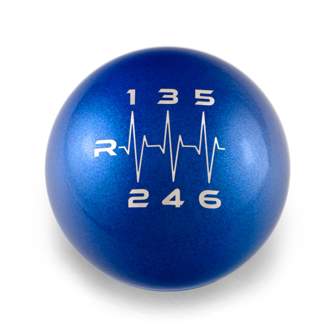 Billetworkz Weighted Shift Knob - 6 Speed Heartbeat Engraving - 2022+ BRZ/GR86 Fitment