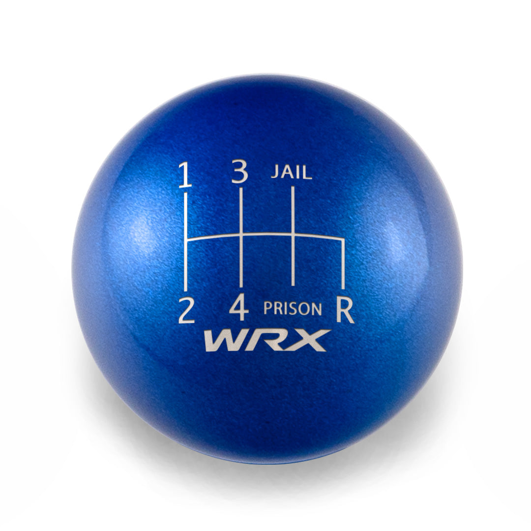Billetworkz Weighted Shift Knob - 6 Speed WRX Jail-Prison Engraving - Subaru WRX 2015-2026