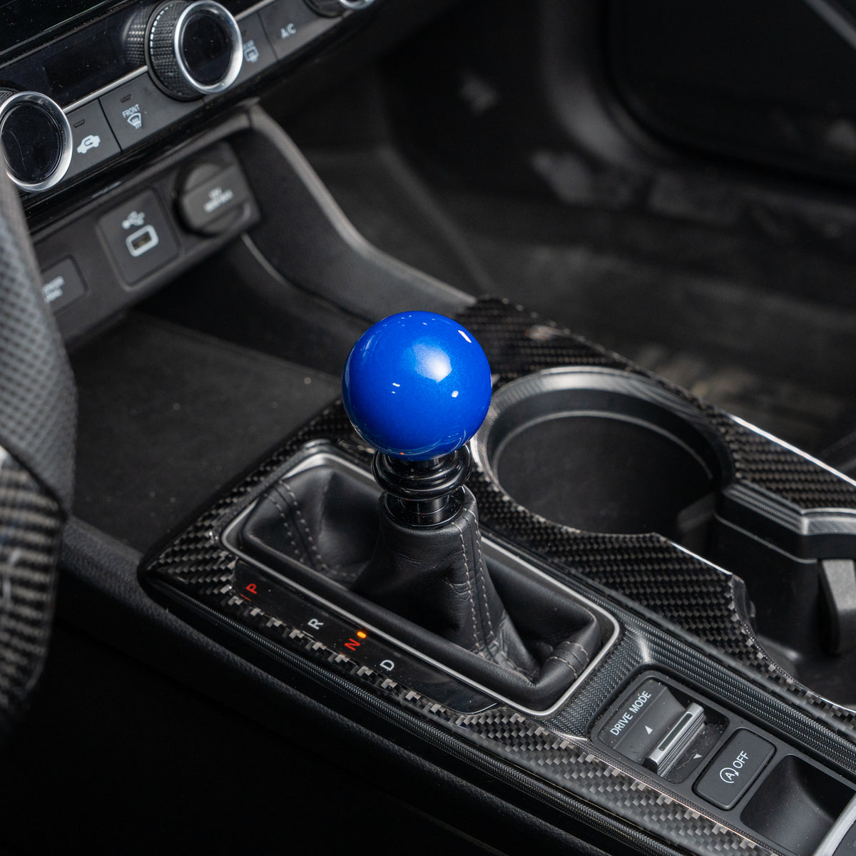 Billetworkz Weighted Automatic Shifter - Candy Blue - Honda Civic (2012–2026)