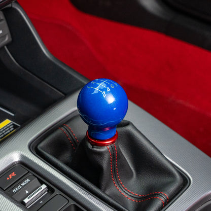 Billetworkz Weighted Shift Knob - 6-Speed Velocity Engraving for Honda