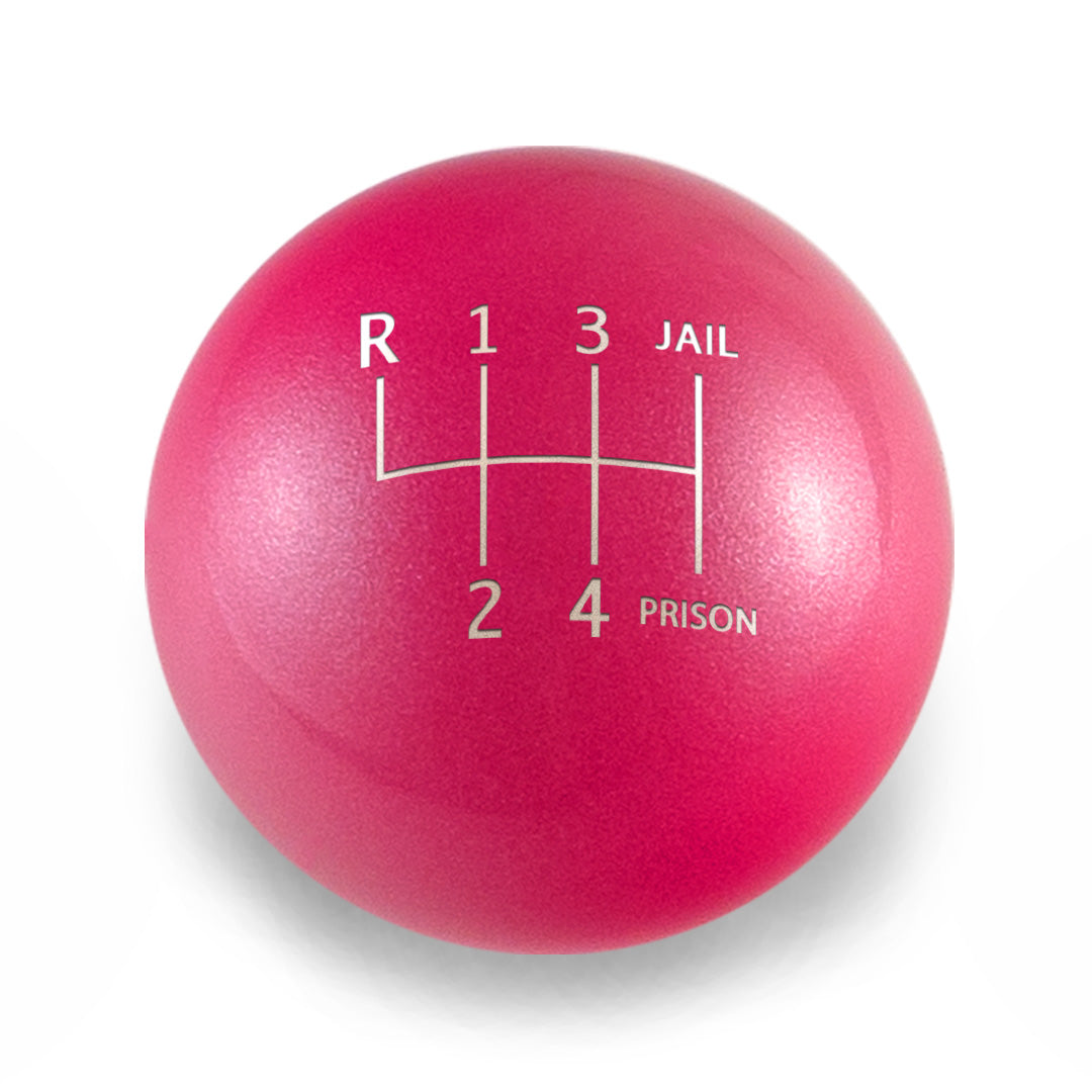 Billetworkz Weighted Shift Knob - 6-Speed Jail-Prison Engraving for BMW