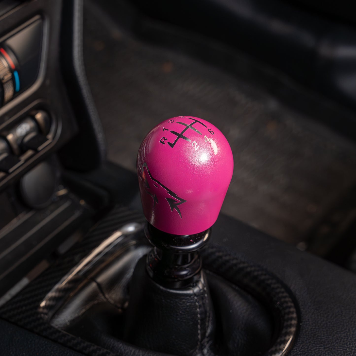 Billetworkz Weighted Shift Knob - Coyote Engraving - Ford Mustang (2015+)