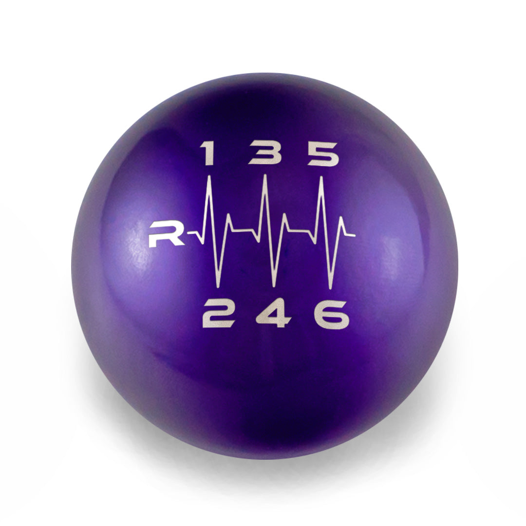 Billetworkz Weighted Shift Knob - 6-Speed Heartbeat Engraving for Chevy Cruze 2011-2019