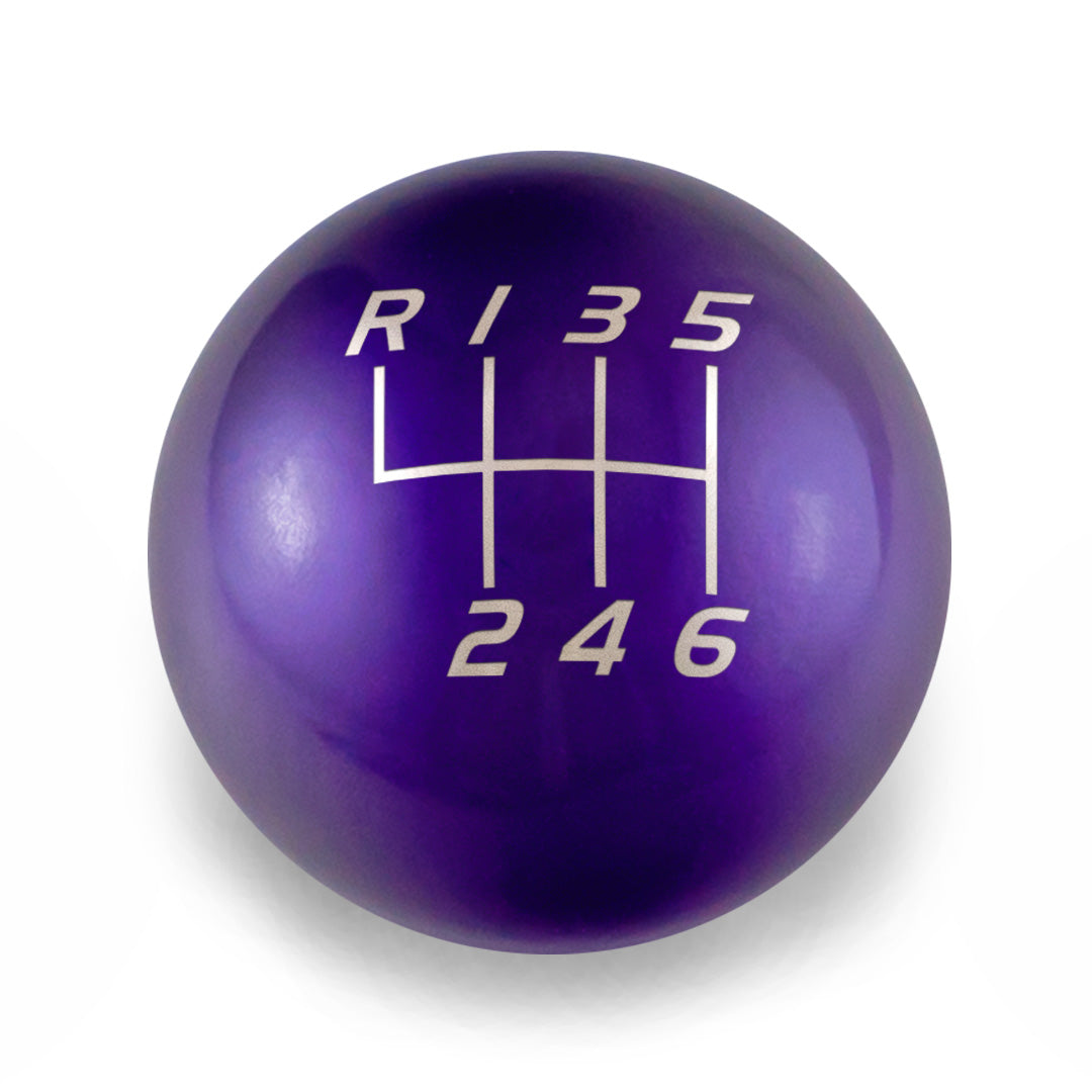 Billetworkz Weighted Shift Knob - 6-Speed Velocity Engraving for